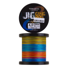 Шнур плетеный Tokuryo JiggingPro X8 PE #4,0 0,29мм 1200м (5color)