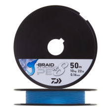 Шнур плетеный Daiwa J-Braid Ice Special x8 PE 0,16мм 50м (island blue)