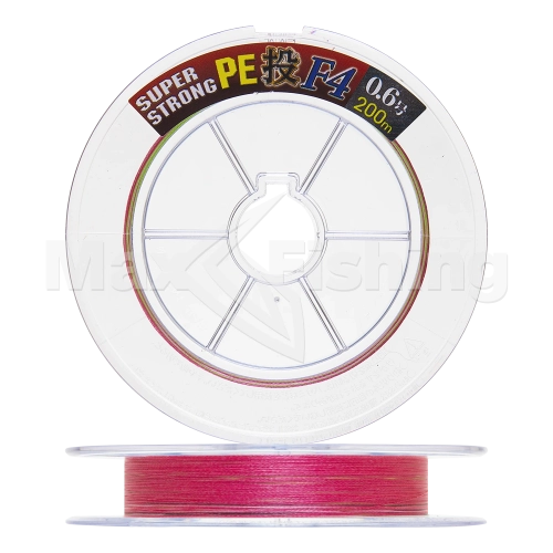 Шнур плетеный Toray Super Strong PE Nage F4 #0,6 200м (multicolor)