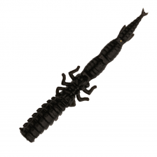 Приманка силиконовая Ojas DragonFry 45мм Рак/рыба #Black Widow
