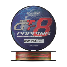 Шнур плетеный Tokuryo GT PE X8 #1,5 0,17мм 300м (5color)