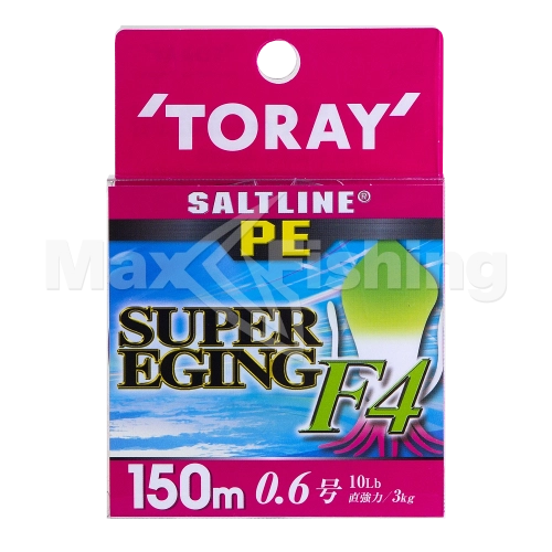 Шнур плетеный Toray Salt Line PE Super Egging F4 #0,6 150м (multicolor) - 3 рис.