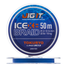 Шнур плетеный Jig It x Tokuryo Ice Braid X8 #1,2 0,14мм 50м (blue)