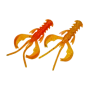 Приманка силиконовая Crazy Fish Nimble 2,5" кальмар #15d Fire Orange