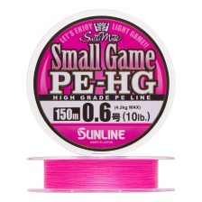 Шнур плетеный Sunline Small Game PE-HG X4 #0,6 0,128мм 150м (pink)