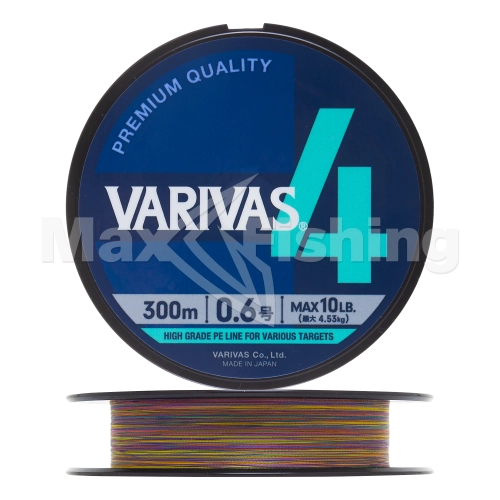 Шнур плетеный Varivas X4 Marking #0,6 0,128мм 300м (multicolor)