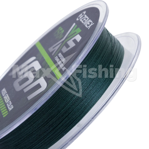 Шнур плетеный Zemex Iron X5 0,12мм 150м (moss green) - 2 рис.