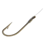 Крючок одинарный с поводком Garbolino Bronzed Forged Strong Hooks To Nylon #12 0,14мм (10шт)