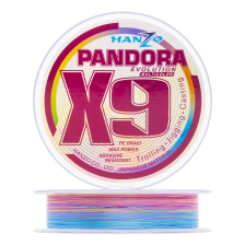 Шнур плетеный Hanzo Pandora Evolution X9 #0,8 0,15мм 150м (multicolor)