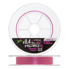 Шнур плетеный Intech Micron PE X8 #0,4 0,104мм 150м (pink)