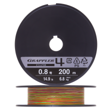 Шнур плетеный Shimano Grappler 4 PE #0,8 0,148мм 200м (5color)