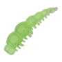 Приманка силиконовая Boroda Baits Larva 1,4" #Бледно зеленый (GLOW - светонакопительный)