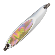 Блесна колеблющаяся Boggy Urizun Spoon Abalone 20гр #Glow/Silver