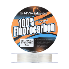 Флюорокарбон Savage Gear Fluoro Carbon Ultra Strong 0,75мм 15м (clear)