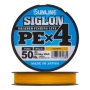 Шнур плетеный Sunline Siglon PE X4 #3,0 0,296мм 150м (orange)