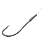 Крючок одинарный с поводком Garbolino Green Finish Hooks To Nylon #12 0,14мм (10шт)