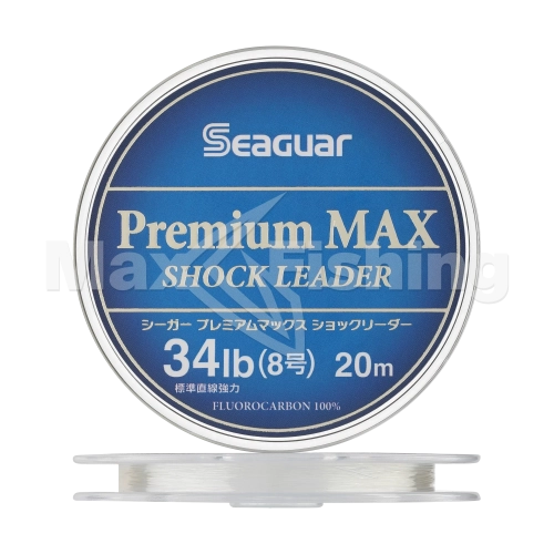 Флюорокарбон Kureha Seaguar Premium MAX Shock Leader #8 0,470мм 20м (clear)