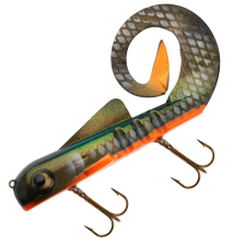 Приманка силиконовая Musky Innovations Custom Pro Regular Bull Dawg Ultra Flash #Orange Belly Shiner