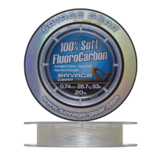Флюорокарбон Savage Gear Soft Fluorocarbon 0,74мм 20м (clear)