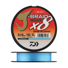 Шнур плетеный Daiwa J-Braid Grand X8E-W/SC + ножницы #0,8 0,10мм 135м (island blue)