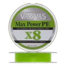Шнур плетеный Varivas Max Power PE X8 #0,6 0,128мм 150м (lime green)