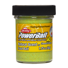 Паста форелевая Berkley PowerBait Natural Scent Trout Bait 50гр Cheese #Light Green