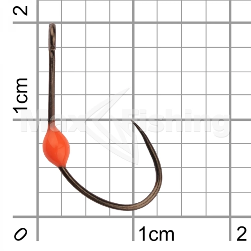 Крючок одинарный LureMax Trout LT37B Orange #6 (10шт) - 3 рис.