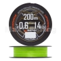 Шнур плетеный YGK X-Braid Upgrade PE X8 #0,6 0,128мм 200м (green)