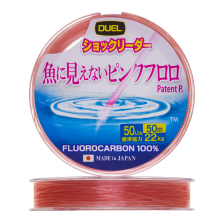 Флюорокарбон Duel Pink Fluorocarbon Fish Cannot See 50Lb 0,620мм 50м (stealthpink)