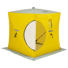 Палатка зимняя Helios Куб 1,5х1,5 утепленная Yellow/Gray