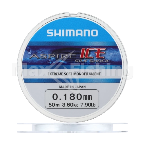 Леска монофильная Shimano Aspire Ice Silk Shock 0,18мм 50м (clear)