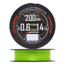 Шнур плетеный YGK X-Braid Upgrade PE X8 #0,6 0,128мм 200м (green)