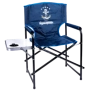 Кресло складное НПО Кедр Адмирал SKA-04 со столиком с подстаканником (сталь) синий