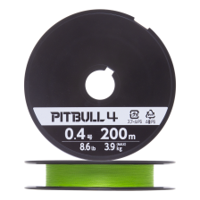 Шнур плетеный Shimano Pitbull 4 #0,4 0,104мм 200м (lime green)