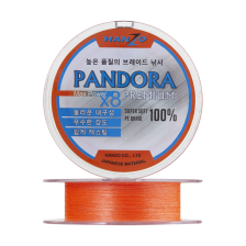 Шнур плетеный Hanzo Pandora Premium X8 #0,8 0,148мм 150м (orange)