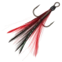Крючок тройной с опушкой BKK Feathered Spear 21-SS Red-Black #5 (3шт)