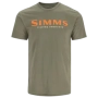 Футболка Simms Logo T-Shirt 2023 2XL Military Heather