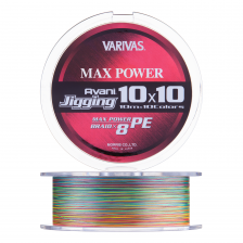Шнур плетеный Varivas Avani Jigging 10×10 Max Power PE X8 #1,2 0,185мм 200м (multicolor)