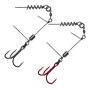 Монтаж готовый Savage Gear Corkscrew Stinger 3гр #2/0 3гр Red + Bn