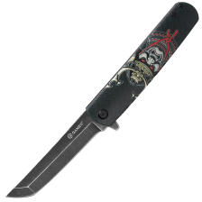 Нож складной туристический Ganzo G626 черный самурай