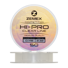 Леска монофильная Zemex Hi-Pro Competition Line 0,148мм 50м (clear)
