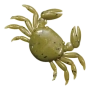 Приманка силиконовая Marukyu Crab Large #Green 0528 (Jp)