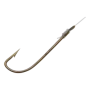 Крючок одинарный с поводком Garbolino Small Fish/Bleak Bronze Hooks To Nylon #18 0,10мм (10шт)