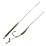 Поводок с крючком и лентяйкой Carp Pro CS №4 25lb