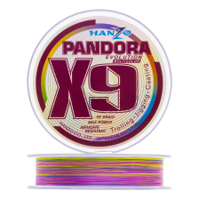 Шнур плетеный Hanzo Pandora Evolution X9 #1,5 0,21мм 200м (multicolor)