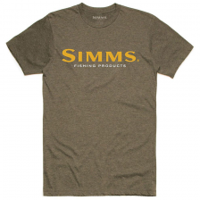 Футболка Simms Logo T-Shirt L Olive Heather