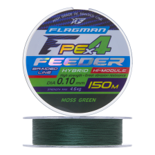 Шнур плетеный Flagman PE Hybrid F4 Feeder 0,16мм 150м (moss green)