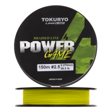 Шнур плетеный Tokuryo Power Game X4 #2,5 0,270мм 150м (yellow)