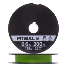 Шнур плетеный Shimano Pitbull 12 #1,2 0,185мм 200м (lime green)