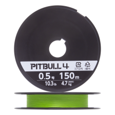 Шнур плетеный Shimano Pitbull 4 #0,5 0,117мм 150м (lime green)